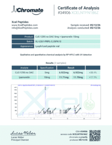 ipamorelin 15mg / cjc 1295 6mg Peptide Therapy in Houston