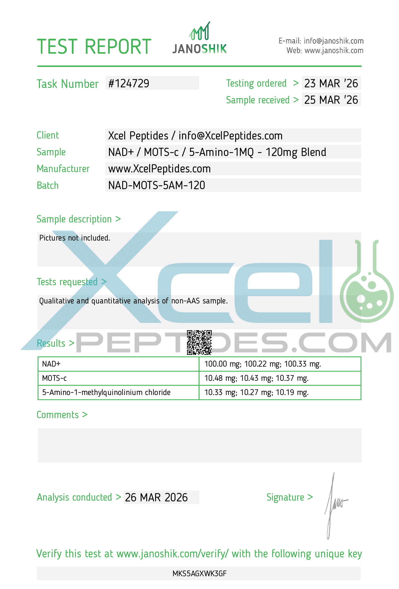 Buy NAD+ / MOTS-c / 5-Amino-1MQ 120mg Blend
