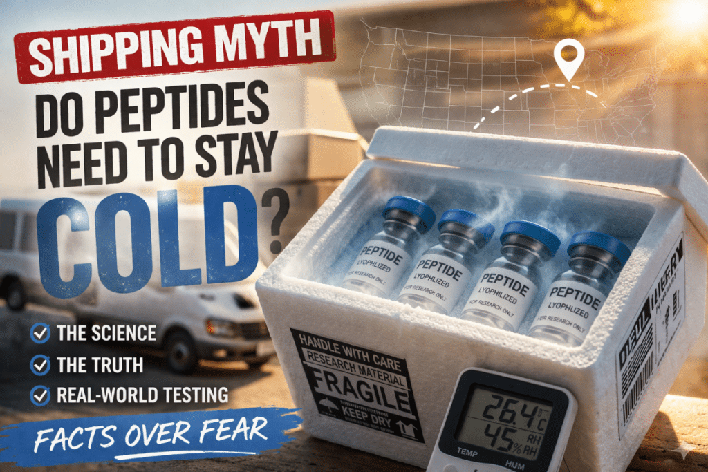 Do peptides need to stay cold during shipping myth