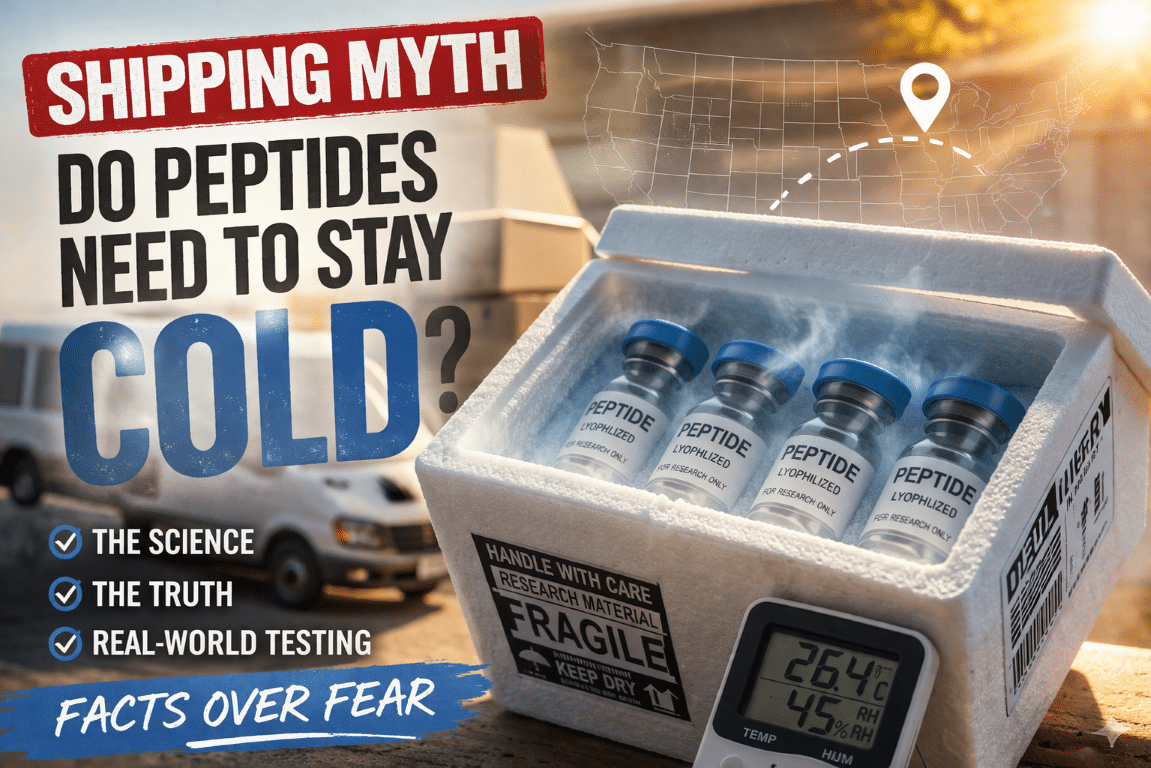 Do peptides need to stay cold during shipping myth