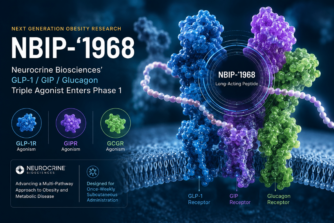 NBIP-'1968 vs Retatrutide: Neurocrine's New Triple Agonist Explained